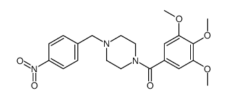 [4-[(4-nitrophenyl)methyl]piperazin-1-yl]-(3,4,5-trimethoxyphenyl)methanone Structure