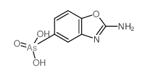 (2-aminobenzooxazol-5-yl)arsonic acid结构式