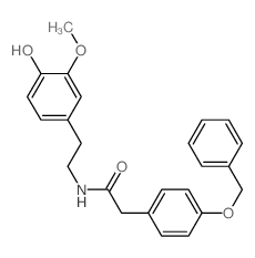 Benzeneacetamide,N-[2-(4-hydroxy-3-methoxyphenyl)ethyl]-4-(phenylmethoxy)-结构式