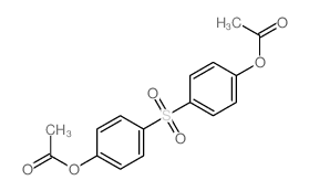 [4-(4-acetyloxyphenyl)sulfonylphenyl] acetate Structure