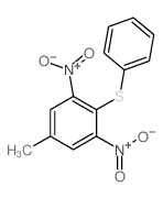 Benzene,5-methyl-1,3-dinitro-2-(phenylthio)-结构式