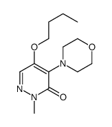 5-butoxy-2-methyl-4-morpholin-4-ylpyridazin-3-one Structure