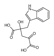 2-hydroxy-2-(1H-indol-3-ylmethyl)-4-oxopentanedioic acid Structure