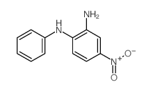 N-(2-氨基-4-硝基苯基)-n-苯胺结构式