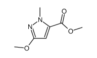 3-甲氧基-1-甲基-1H-吡唑-5-羧酸甲酯结构式