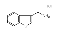 1-苯并噻吩-3-甲胺盐酸盐结构式