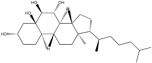 5α-Cholestane-3β,5,6α,7β-tetraol结构式