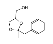 (2-benzyl-2-methyl-1,3-dioxolan-4-yl)methanol结构式