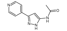 N-(5-pyridin-4-yl-2H-pyrazol-3-yl)acetamide结构式