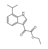 (7-isopropyl-indol-3-yl)-oxo-acetic acid ethyl ester Structure