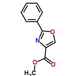 2-苯基恶唑-4-羧酸甲酯结构式