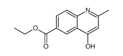 4-hydroxy-2-methyl-quinoline-6-carboxylic acid ethyl ester结构式