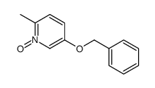 2-methyl-1-oxido-5-phenylmethoxypyridin-1-ium Structure