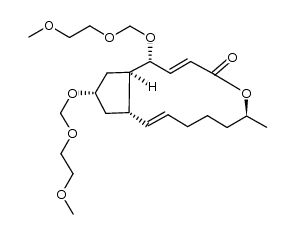 (1R,6S,11aS,13S,14aR)-1,13-bis[(2-methoxyethoxy)methoxy]-6-methyl-1,6,7,8,9,11a,12,13,14,14a-decahydro-4H-cyclopenta[f]oxacyclotridecin-4-one结构式