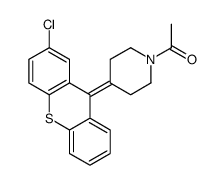 1-[4-(2-chlorothioxanthen-9-ylidene)piperidin-1-yl]ethanone结构式