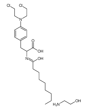 2-aminoethanol,3-[4-[bis(2-chloroethyl)amino]phenyl]-2-(nonanoylamino)propanoic acid Structure