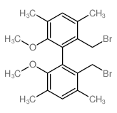 1,1'-Biphenyl,2,2'-bis(bromomethyl)-6,6'-dimethoxy-3,3',5,5'-tetramethyl- Structure