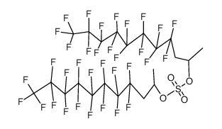 sulfuric acid bis-(1H,1H,2H,2H-heptadecafluoro-1-methyl-decyl) ester Structure