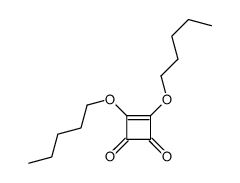 3,4-dipentoxycyclobut-3-ene-1,2-dione结构式