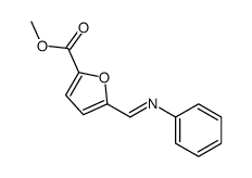 methyl 5-(phenyliminomethyl)furan-2-carboxylate Structure