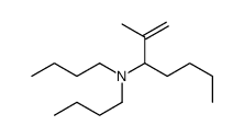 N,N-dibutyl-2-methylhept-1-en-3-amine Structure