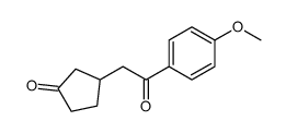 3-[2-(4-methoxyphenyl)-2-oxoethyl]cyclopentan-1-one Structure