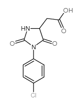 [1-(4-氯-苯基)-2,5-二氧代-咪唑啉-4-基]-乙酸结构式