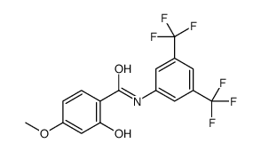 N-[3,5-bis(trifluoromethyl)phenyl]-2-hydroxy-4-methoxybenzamide Structure