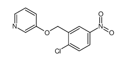 3-[(2-chloro-5-nitrophenyl)methoxy]pyridine Structure
