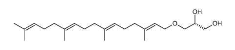 (-)-(R)-1-O-geranylgeranylglycerol结构式