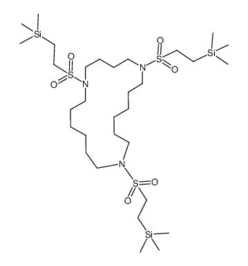 1,6,13-tris-(2-(trimethylsilyl)ethanesulfonyl)-1,6,13-triazacycloheptadecane [6,6,4] Structure
