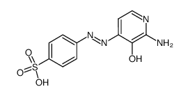 4-[(2-Amino-3-hydroxy-4-pyridinyl)azo]benzenesulfonic acid结构式