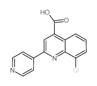 8-氯-2-吡啶-4-基喹啉-4-羧酸结构式