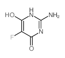 4(3H)-Pyrimidinone,2-amino-5-fluoro-6-hydroxy- structure