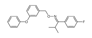 1-(4-Fluoro-phenyl)-2-methyl-propan-1-one O-(3-phenoxy-benzyl)-oxime Structure
