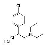 2-chloro-2-(4-chlorophenyl)-N,N-diethylethanamine,hydrochloride Structure