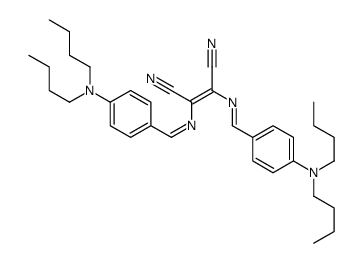 2,3-bis[[4-(dibutylamino)phenyl]methylideneamino]but-2-enedinitrile Structure