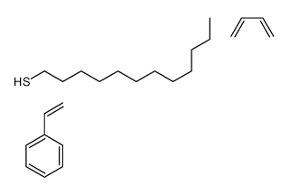 buta-1,3-diene,dodecane-1-thiol,styrene结构式