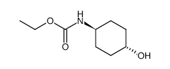trans-4-Aethoxycarbonylamino-cyclohexanol Structure