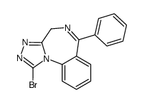 1-bromo-6-phenyl-4H-[1,2,4]triazolo[4,3-a][1,4]benzodiazepine Structure