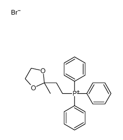 2-(2-methyl-1,3-dioxolan-2-yl)ethyl-triphenylphosphanium,bromide Structure