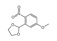 5-methoxy-2-nitrobenzaldehyde ethylene acetal Structure