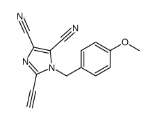 2-ethynyl-1-[(4-methoxyphenyl)methyl]imidazole-4,5-dicarbonitrile Structure