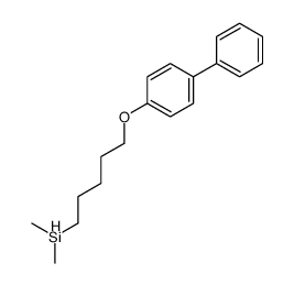 dimethyl-[5-(4-phenylphenoxy)pentyl]silane结构式