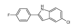 5-Chloro-2-(4-fluorophenyl)-1H-indole结构式