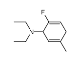 N,N-diethyl-2-fluoro-5-methylcyclohexa-2,5-dien-1-amine Structure