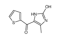 4-methyl-5-(thiophene-2-carbonyl)-1,3-dihydroimidazol-2-one结构式