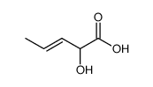 rac-(E)-2-hydroxy-3-pentenoic acid Structure