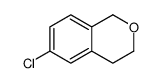 6-氯-3,4-二氢-1H-2-苯并吡喃结构式