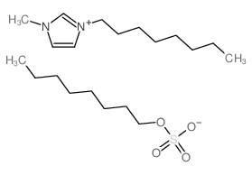 1-methyl-3-octylimidazol-1-ium,octyl sulfate Structure